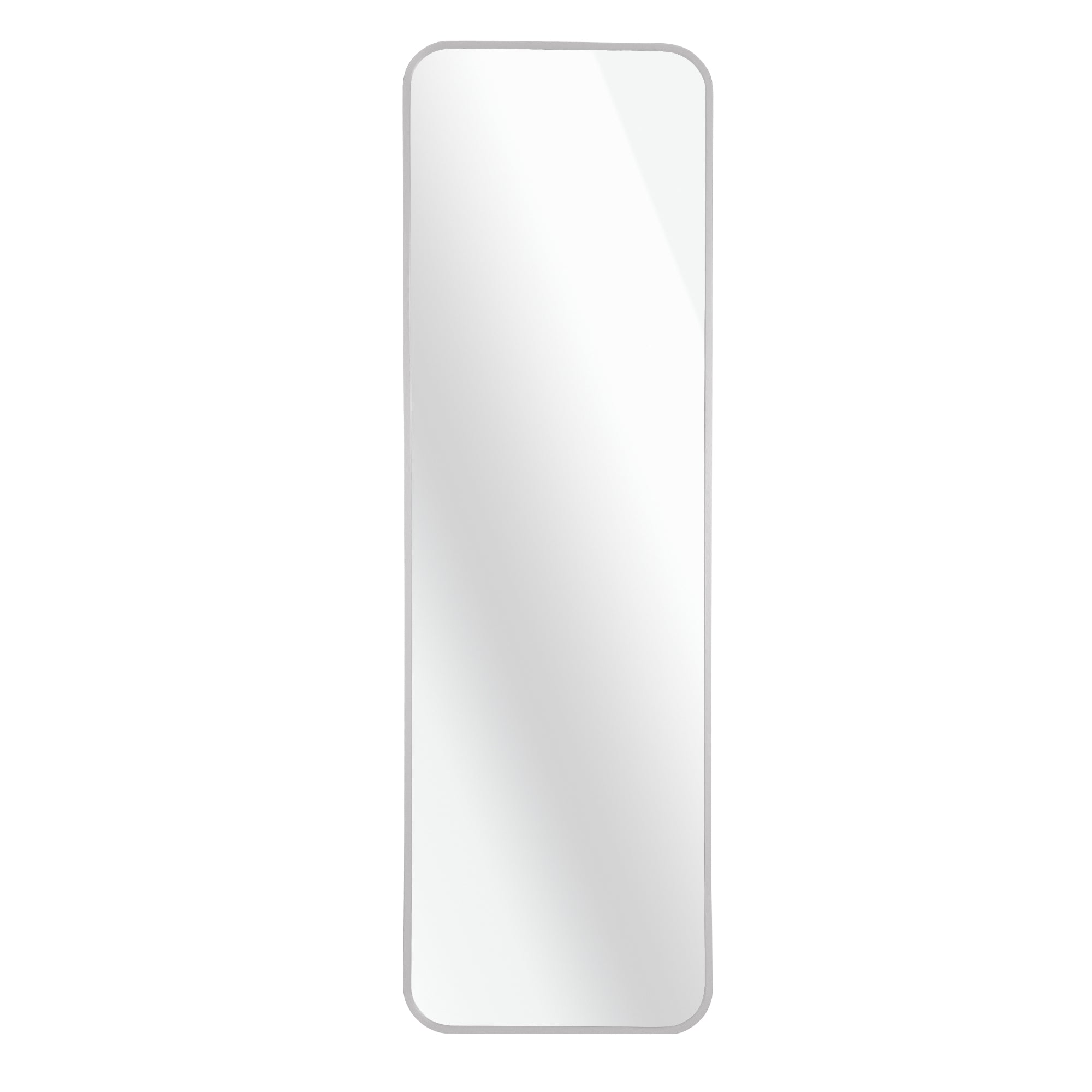 VanityFus 47-in W 14-in H Rectangle Silver Framed Beveled Bathroom Vanity Mirror Wall Mirror